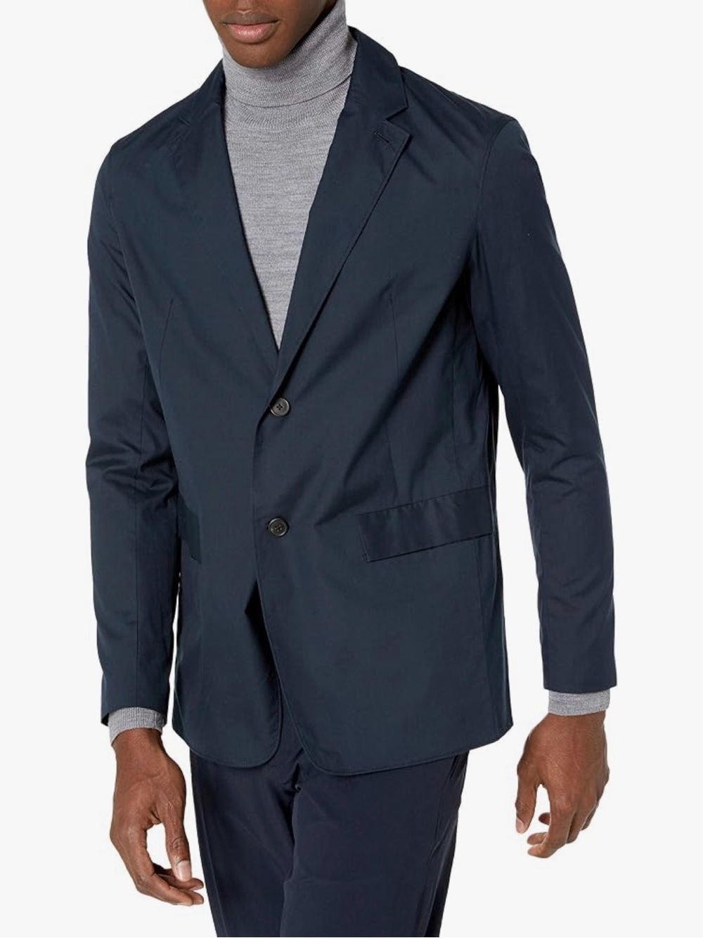 Theory Men's Park Hybrid Poplin Blazer Unstructured Navy Size 40! Like New!